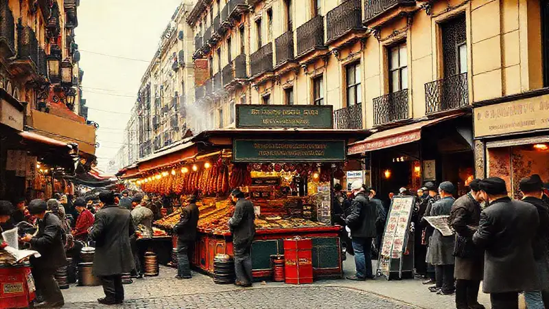 Buenos Aires vibrant 19th-century market thrived