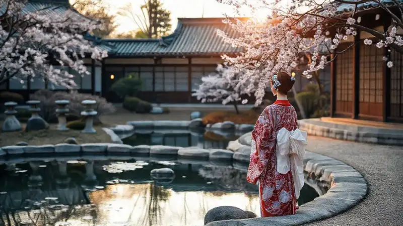 Here’s a concise sentence capturing the essence:Kyoto garden embodies serene