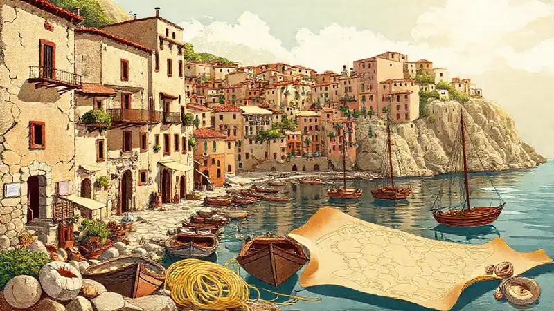 Heres a concise sentence capturing the essence:“Vintage Italy evokes coastal charm.”